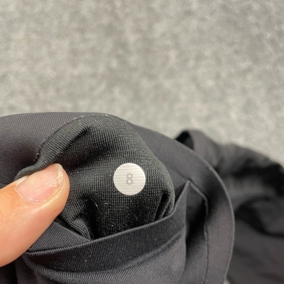 LULULEMON Women’s Black Cropped Mesh sides Leggings Size: 8 - Picture 8 of 11